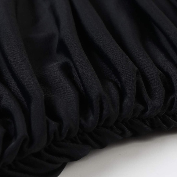 Women V Neck One Piece Swimsuits Tummy Control Ruched Halter Bathing Suit - Picture 5 of 12